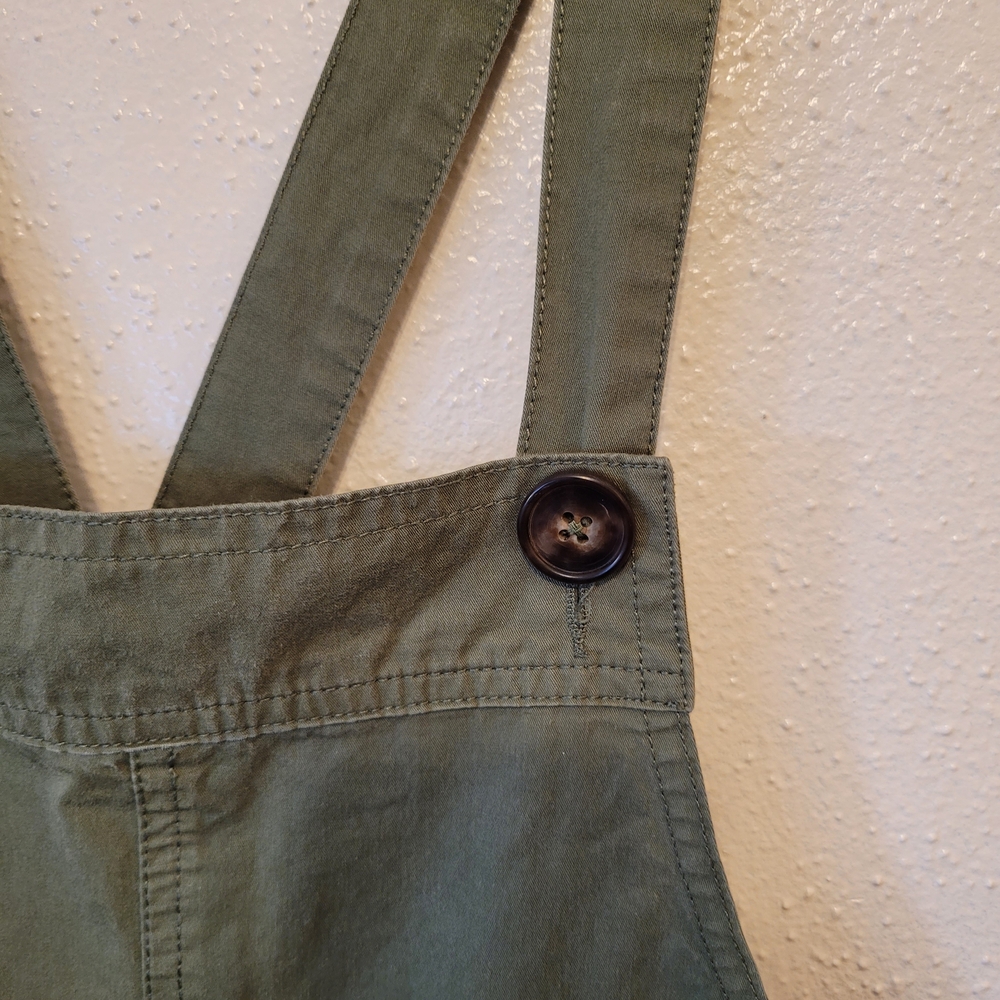 Easel Jumper Overalls Wide Leg Olive Green Size Small - Picture 3 of 7